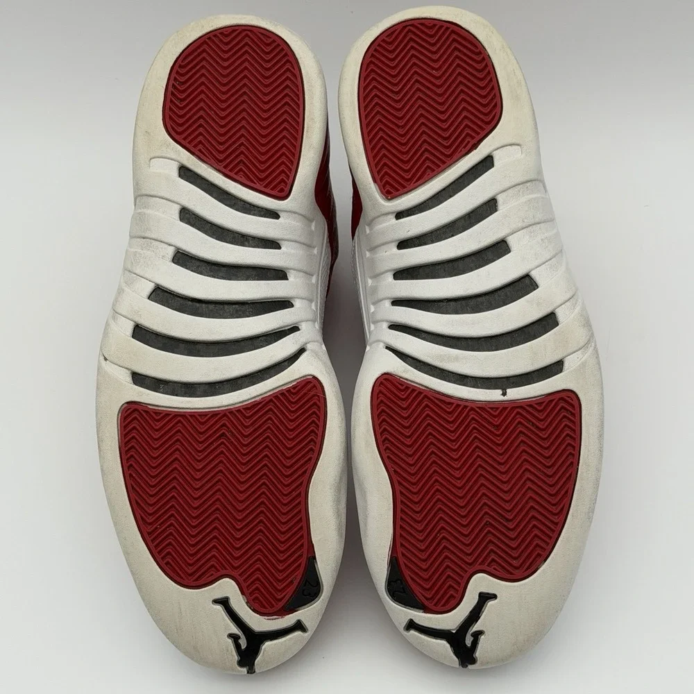Jordan 12 Retro Gym Red Alternate 2018 White 130690-601‎ Size 11m Very Nice Pair